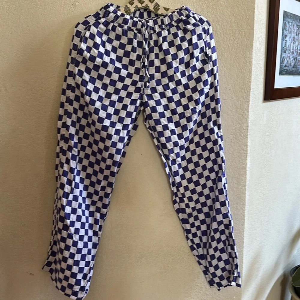 RARE Holiday The Label By Emma Mulholland | Pyjama Check Pant Set | Small